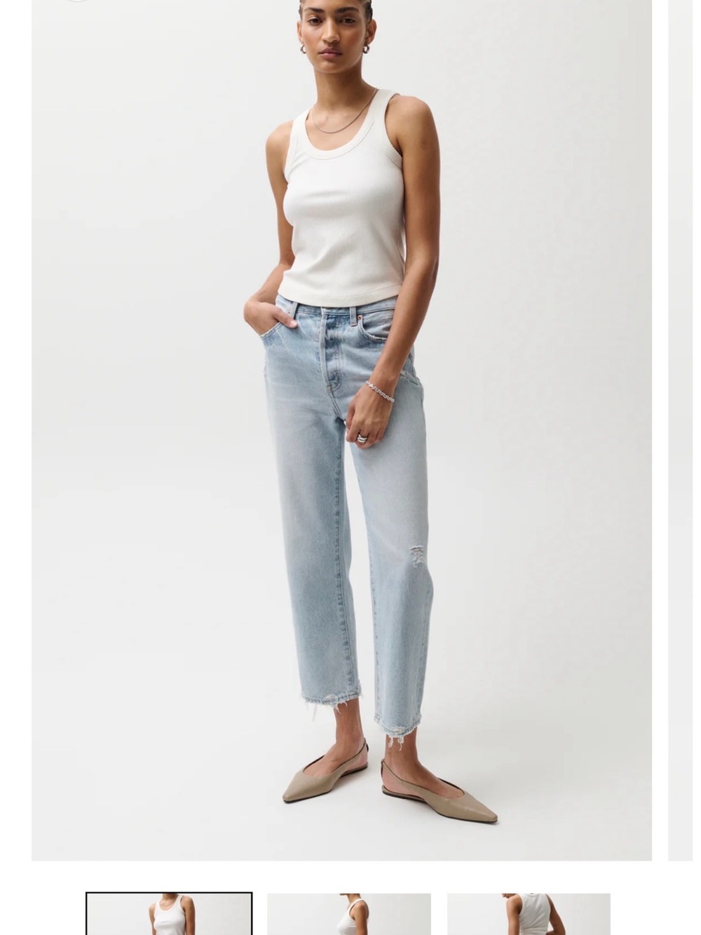 Pistola Cassie Super High Rise Straight Jeans - Era Vintage